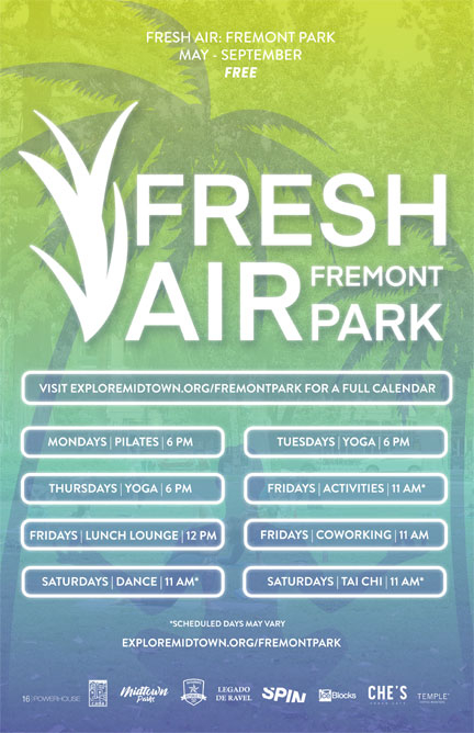 Fremont Park Activities Schedule