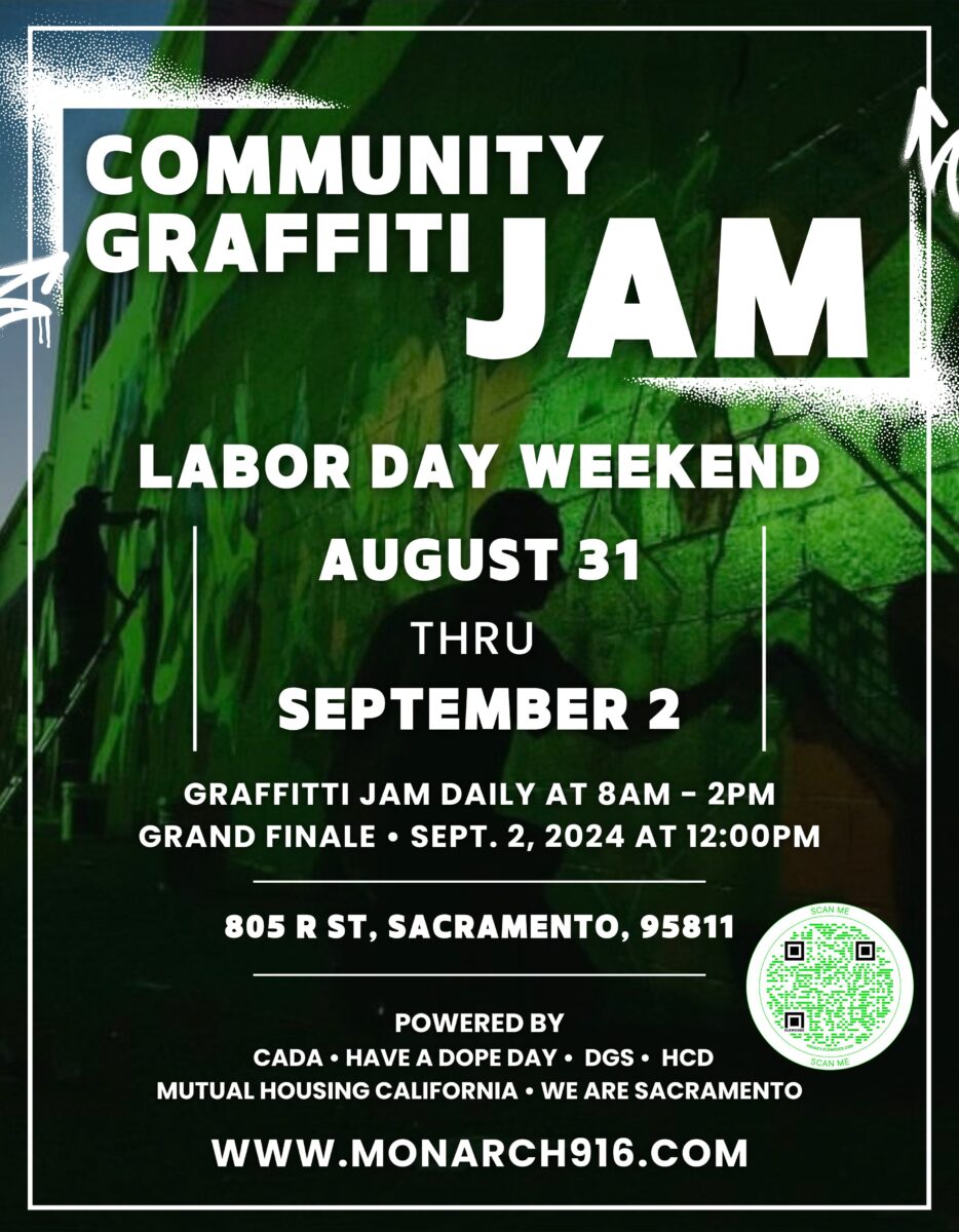 Flyer for Labor Day Weekend Graffiti Jam Event